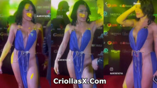 Ana Del Castillo famosa colombiana con diminuto vestido – Famosas colombianas