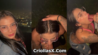 Deisy185 colombiana tiene sexo oral en un mirador para onlyfans colombia