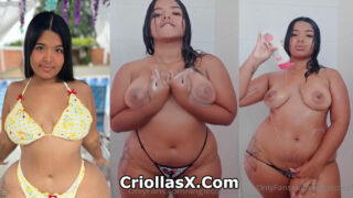 AngieaCoss Colombiana tomando una ducha para OnlyFans Colombia