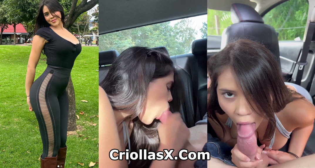 DayannaVargas Colombiana realiza mamada dentro de automóvil para OnlyFans Colombia